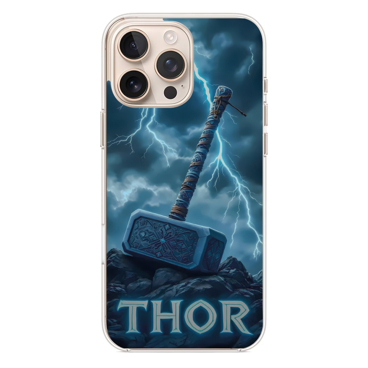 Marvel Thor Şimşek Tasarımlı Telefon Kılıfı (CM14)