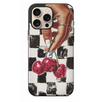 Chic & Elegance Koleksiyonu Kirazlı Modern Desenli Kılıf (SV03)