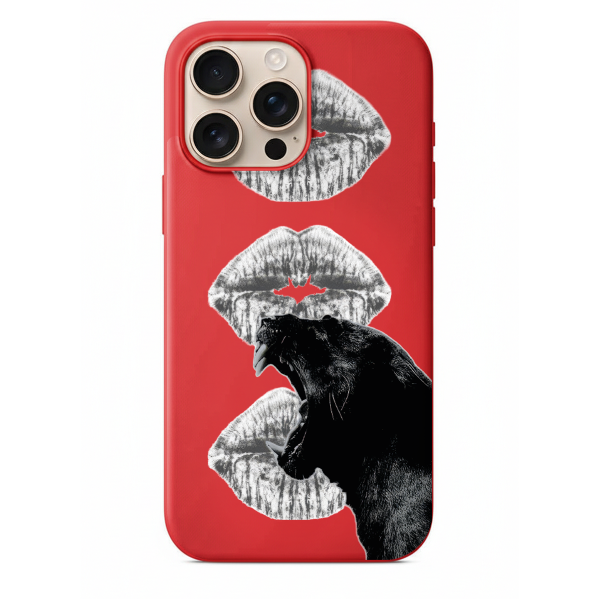 Modern Chic Koleksiyonu Sanatsal Kolaj ve Estetik Figürlü Telefon Kılıfı (WV10)