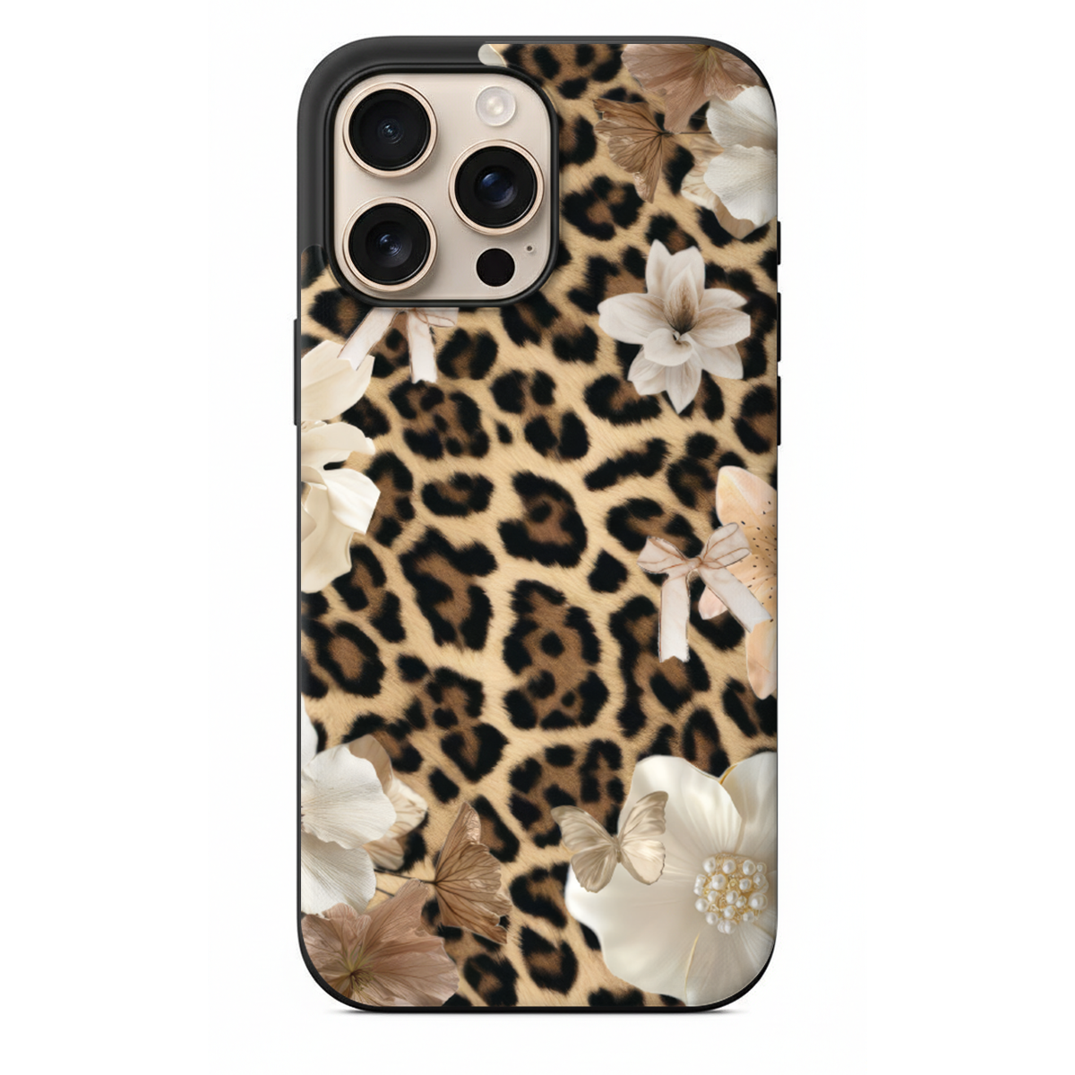 Wild Elegance Serisi İkonik Hayvan Desenli ve Sanatsal Floral Tasarım Kılıfı (WV13)