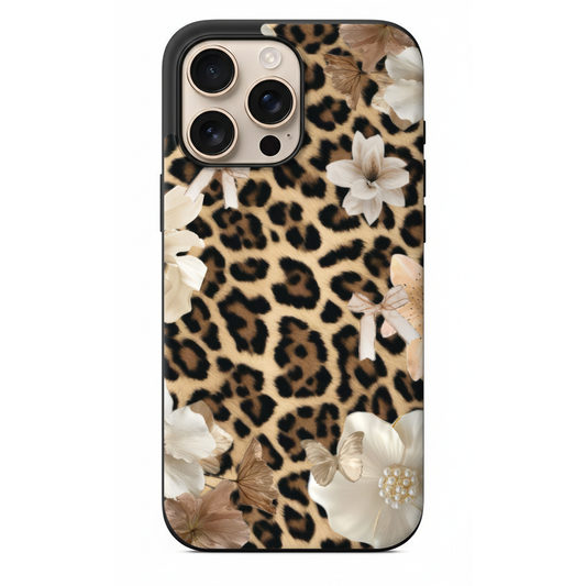 Wild Elegance Serisi İkonik Hayvan Desenli ve Sanatsal Floral Tasarım Kılıfı (WV13)