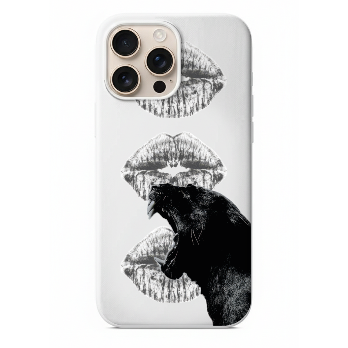 Modern Chic Koleksiyonu Sanatsal Kolaj ve Estetik Figürlü Telefon Kılıfı (WV10)