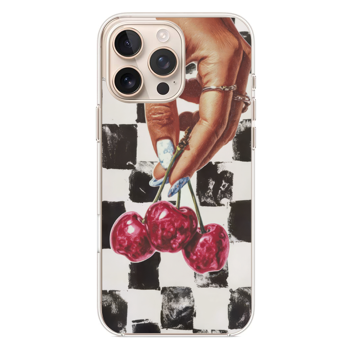 Chic & Elegance Koleksiyonu Kirazlı Modern Desenli Kılıf (SV03)