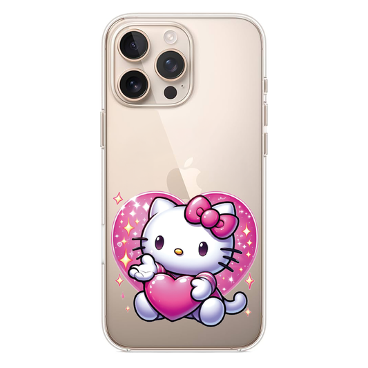 Pink Heart Hello Kitty Telefon Kılıfı (KC01)