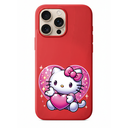 Pink Heart Hello Kitty Telefon Kılıfı (KC01)
