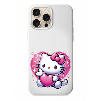 Pink Heart Hello Kitty Telefon Kılıfı (KC01)