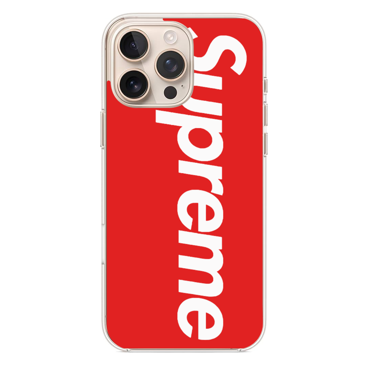 Supreme Logolu İkonik Kırmızı-Beyaz  Telefon Kılıfı (SC14)