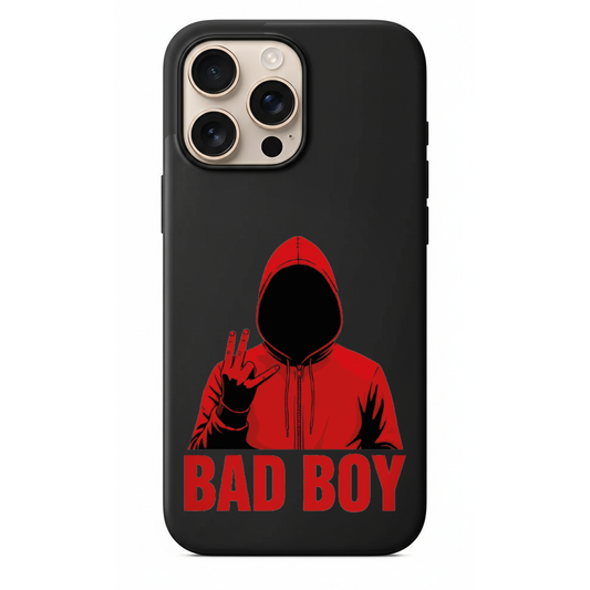 Bad Boy Yazılı Kapüşonlu Karakter Telefon Kılıfı (SC13)