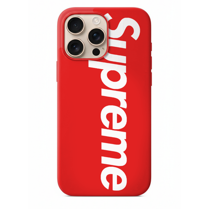 Supreme Logolu İkonik Kırmızı-Beyaz  Telefon Kılıfı (SC14)