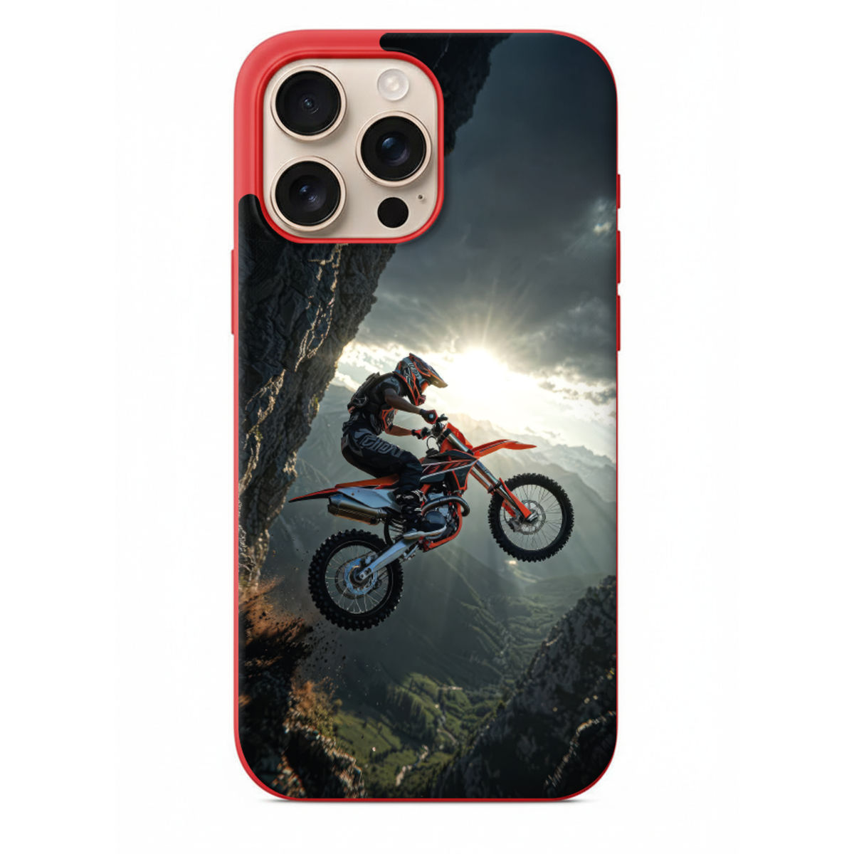 Ekstrem Motokros ve Dağ Manzaralı Telefon Kılıfı (RC01)