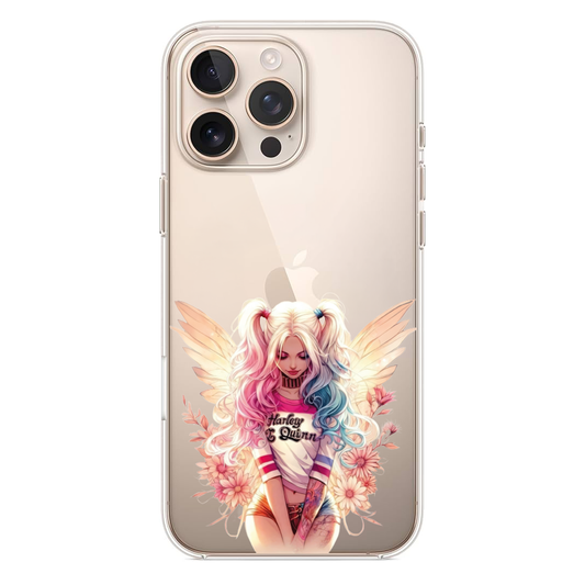 Harley Quinn Kanatlı ve Çiçekli Telefon Kılıfı (PV02)