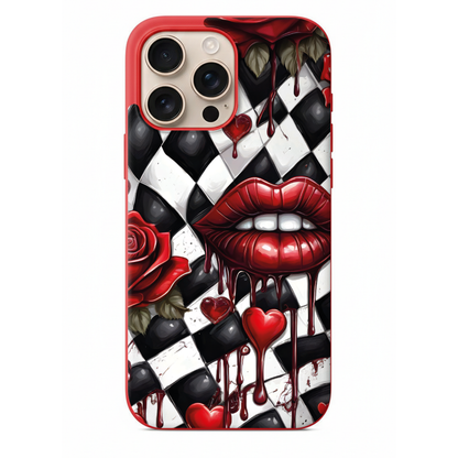Punk Style Damlayan Kalp ve Dudak Telefon kılıfı (PV05)